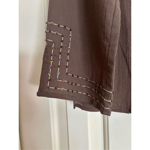 Sigrid Olsen Gauzy Sequin Embellished Top - Picture 4 of 7